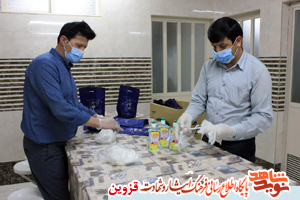 توزیع بسته‌های بهداشتی بین جانبازان استان قزوین