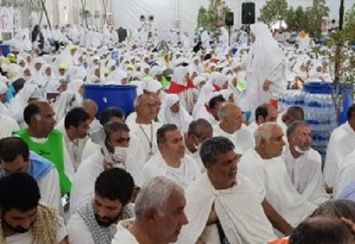 حضور جانبازان در مراسم دعای عرفه و برائت از مشرکین در صحرای عرفات