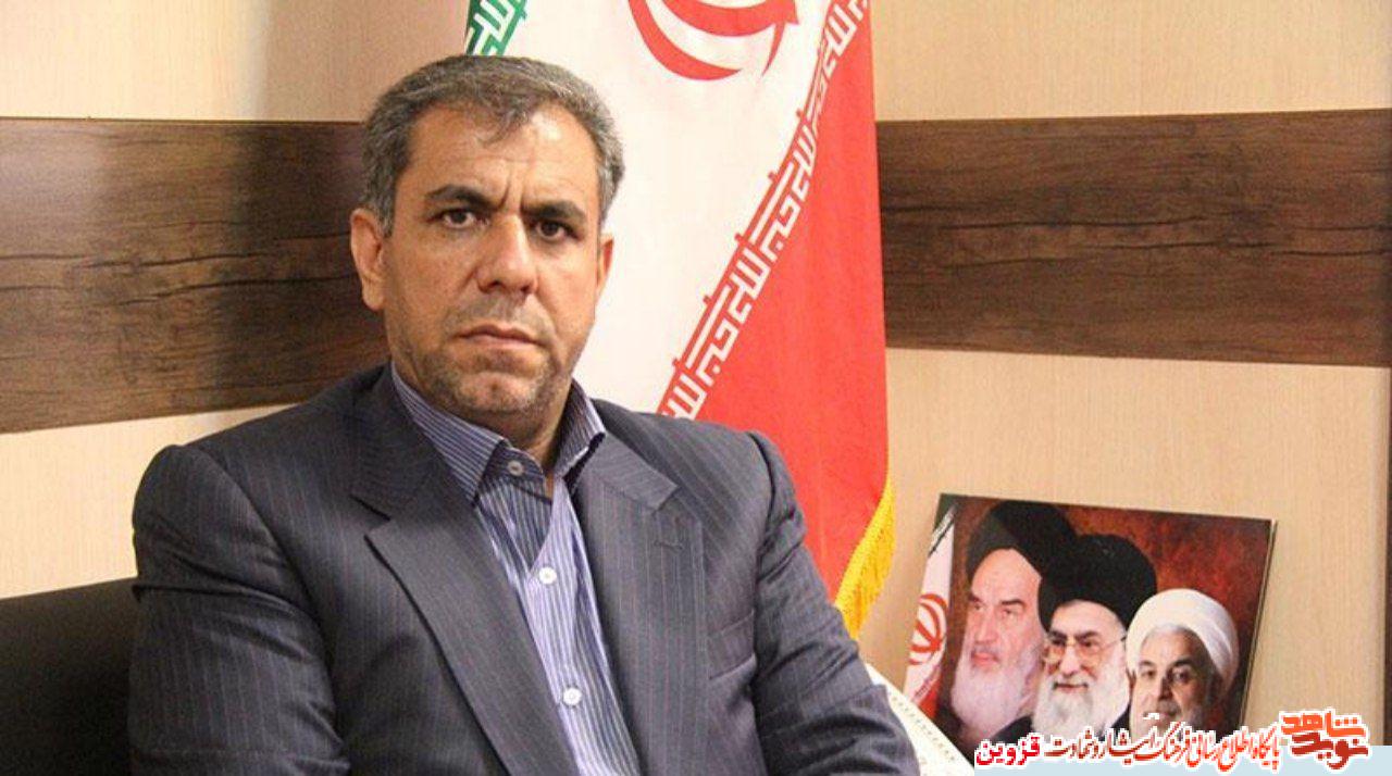 استاندار قزوین شهادت جانباز شهید کبیری را تسلیت و تهنیت گفت