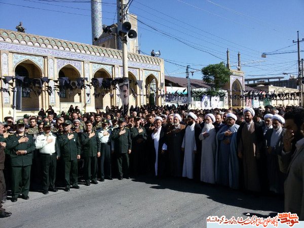 پیکر چهاردهمین شهید مدافع حرم استان کرمانشاه تشییع شد+عکس پیکر چهاردهمین شهید مدافع حرم استان کرمانشاه تشییع شد+عکس