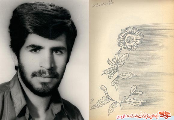 گزارش تصویری از نقاشی‌های شهید «غلامحسین سلیمانی»