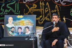 اقامه عزای حسینی در جوار منزل سه شهید «جعفری نیا» در قم
