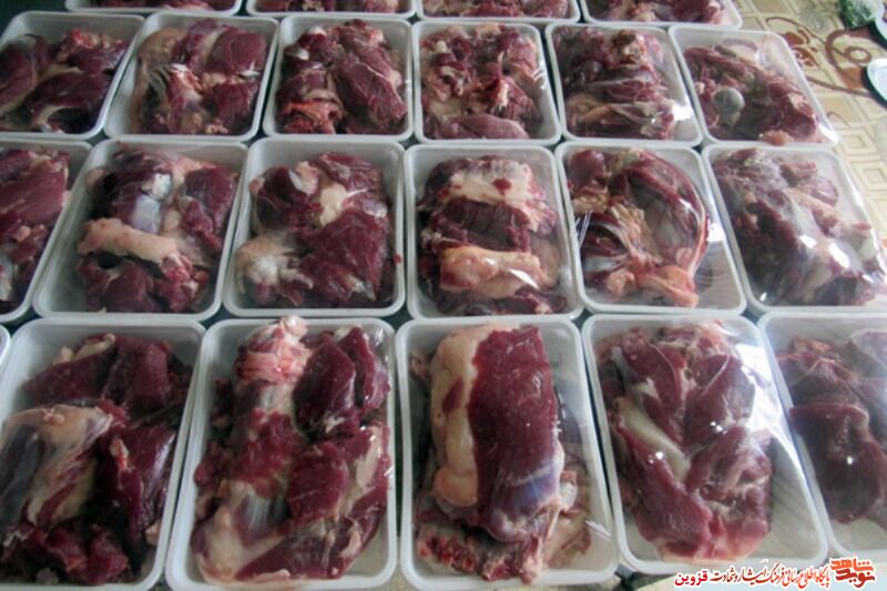 ۹ تن گوشت قربانی در بین نیازمندان قزوینی توزیع شد