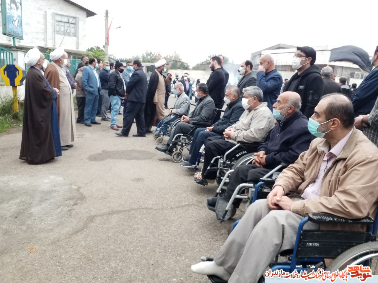 گزارش تصويرى|تشییع پیکر خادم الشهدا جانباز، آزاده حاج سید ابوالقاسم عبدالله پور در بابل مازندران