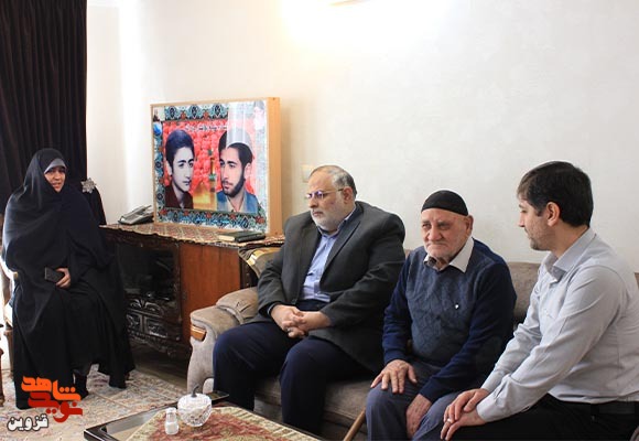 دیدار استاندار قزوین با پدران شهدا از نگاه دوربین
