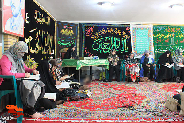 مراسم جزءخوانی قرآن‌کریم در حسینیه شهید حسین‌زاده برگزار شد