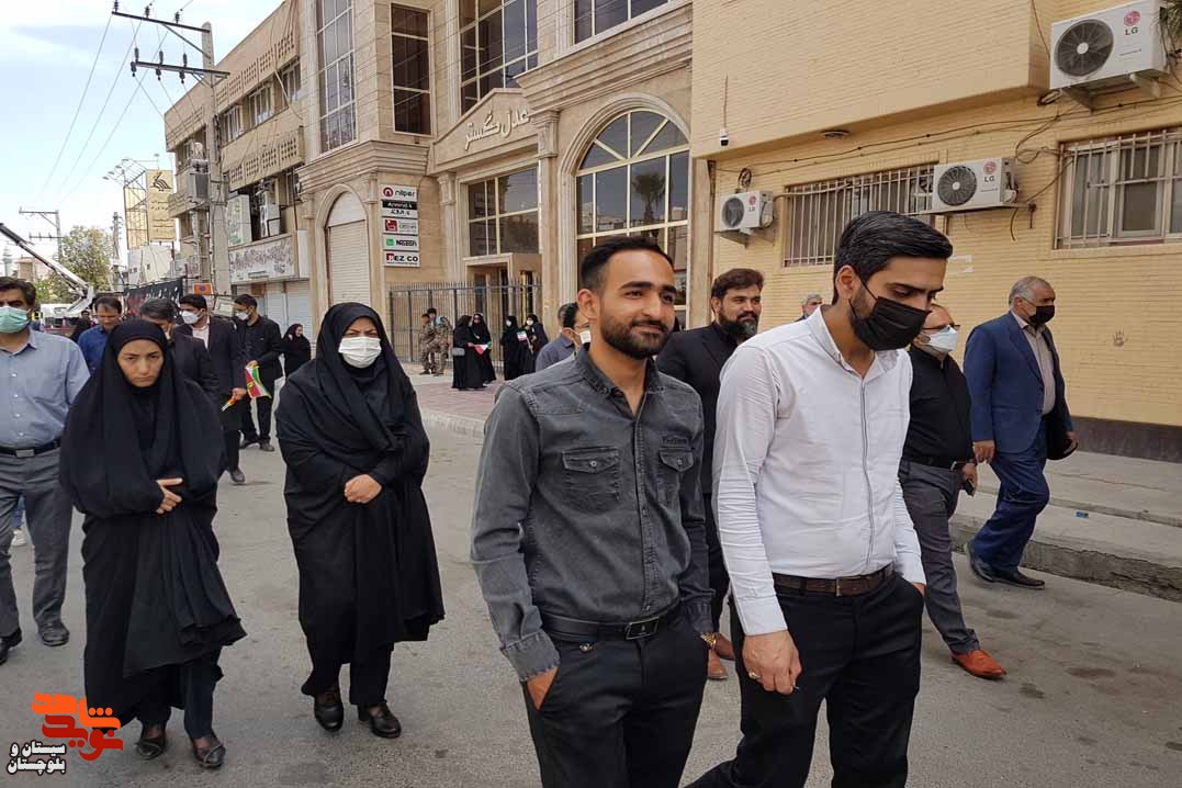 راهپیمایی روز قدس با حضور پرشور خانواده های معظم شاهد و ایثارگران در زاهدان برگزار شد