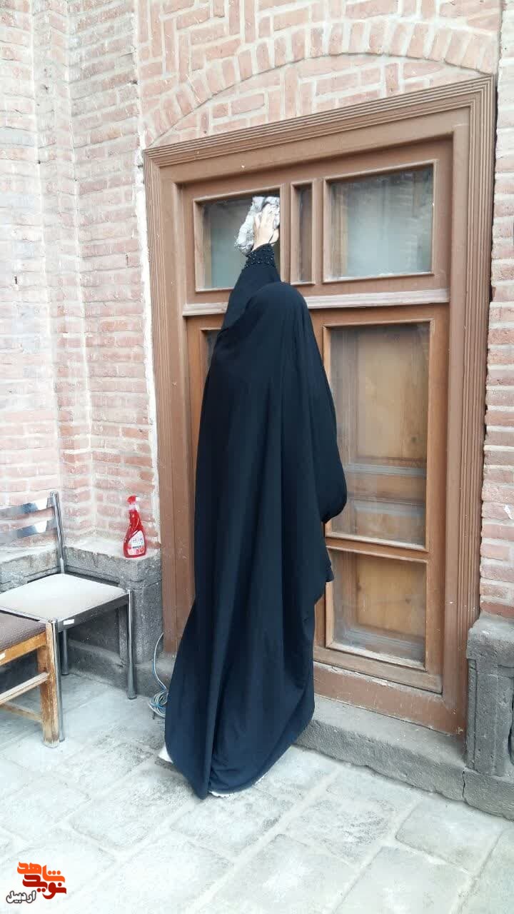 غبار روبی و عطر افشانی موزه شهدای اردبیل