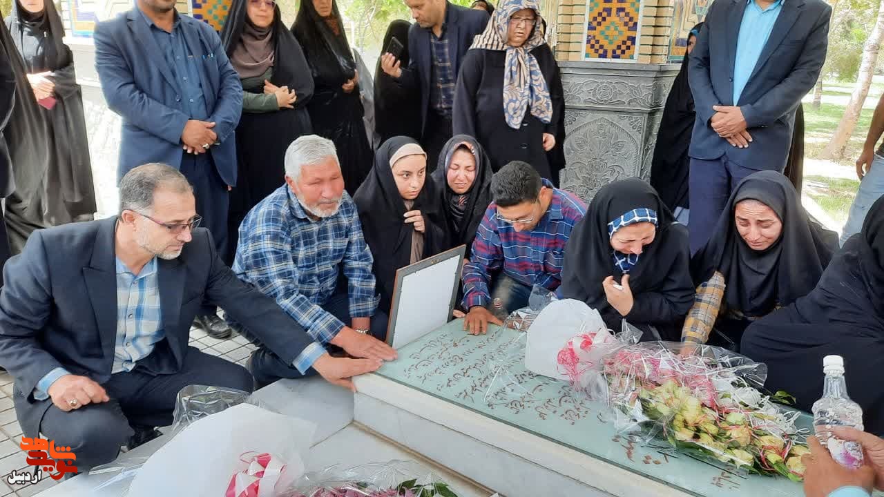 مراسم اولین سالگرد شناسایی پیکر شهید اردبیلی«فاضل حیدری»+ عکس