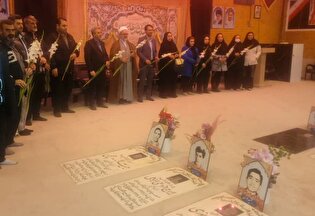 گلزار شهدای شهر الوند غبارروبی شد