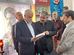گزارش تصویری/بازدید رئیس بنیاد شهید و امور ایثارگران از غرفه نشر شاهد