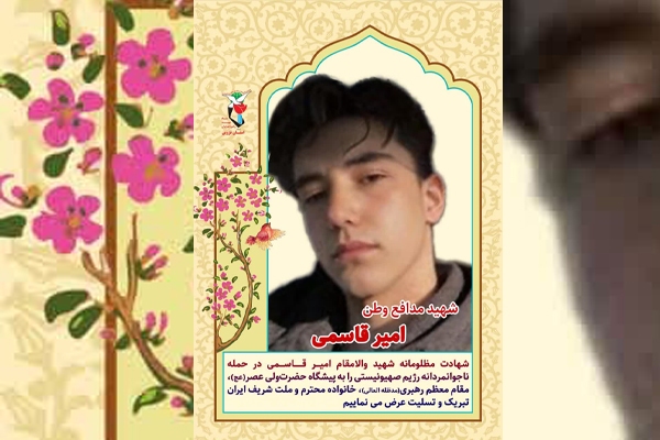 شهید سرباز ارتش «امیر قاسمی» به شهادت رسید