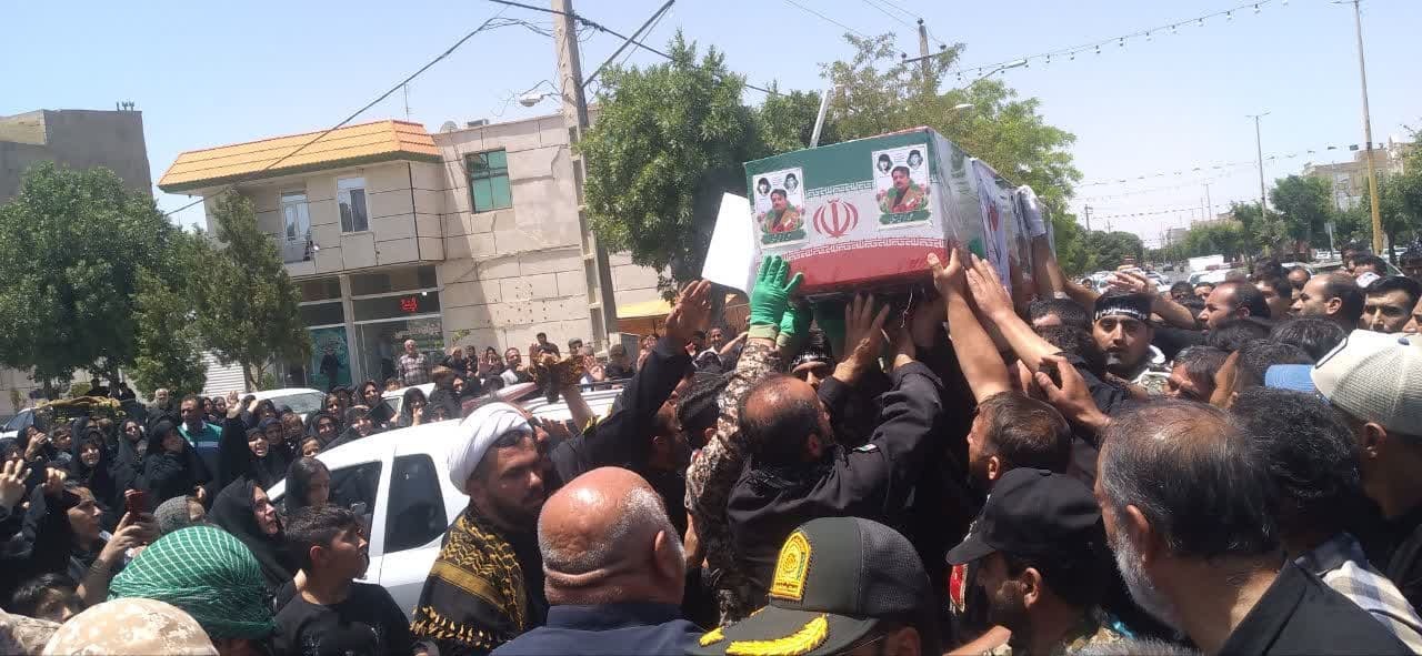 پیکر شهید سرافراز «علی کرمی شالی» تشییع شد