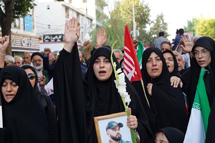 گزارش تصویری | تشییع پیکر مطهر شهید خلبان «حسین مهدویان» در الوند