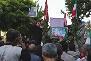 پیکر مطهر شهید خلبان «حسین مهدویان» در الوند تشییع...
