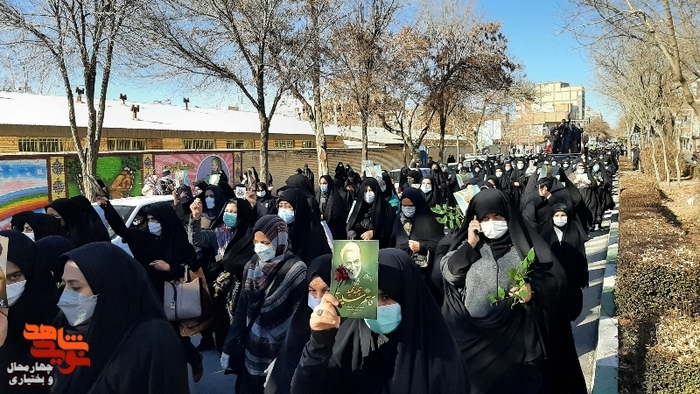 تشییع پیکر شهدای گمنام در شهرکرد 