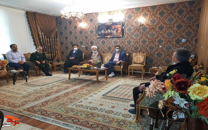 دیدار مسئولان با جانباز گرانقدر ۳۰ درصد ناصر رنجبر در روز جانباز - شانزدهم اسفند ۱۴۰۰ شهرستان آرادان