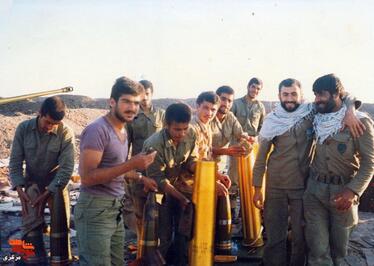 واحد توپخانه خاتم الانبیا جاده جزیره مجنون 1364